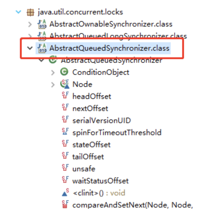 抽象类的具体位置：juc.lock下
